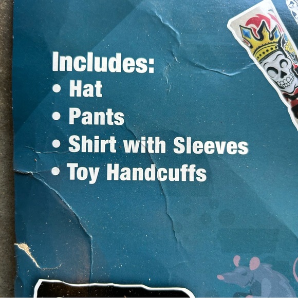 Spooktacular Creations Kids Prisoner Black & White Striped Costume | Size Large - Picture 9 of 16